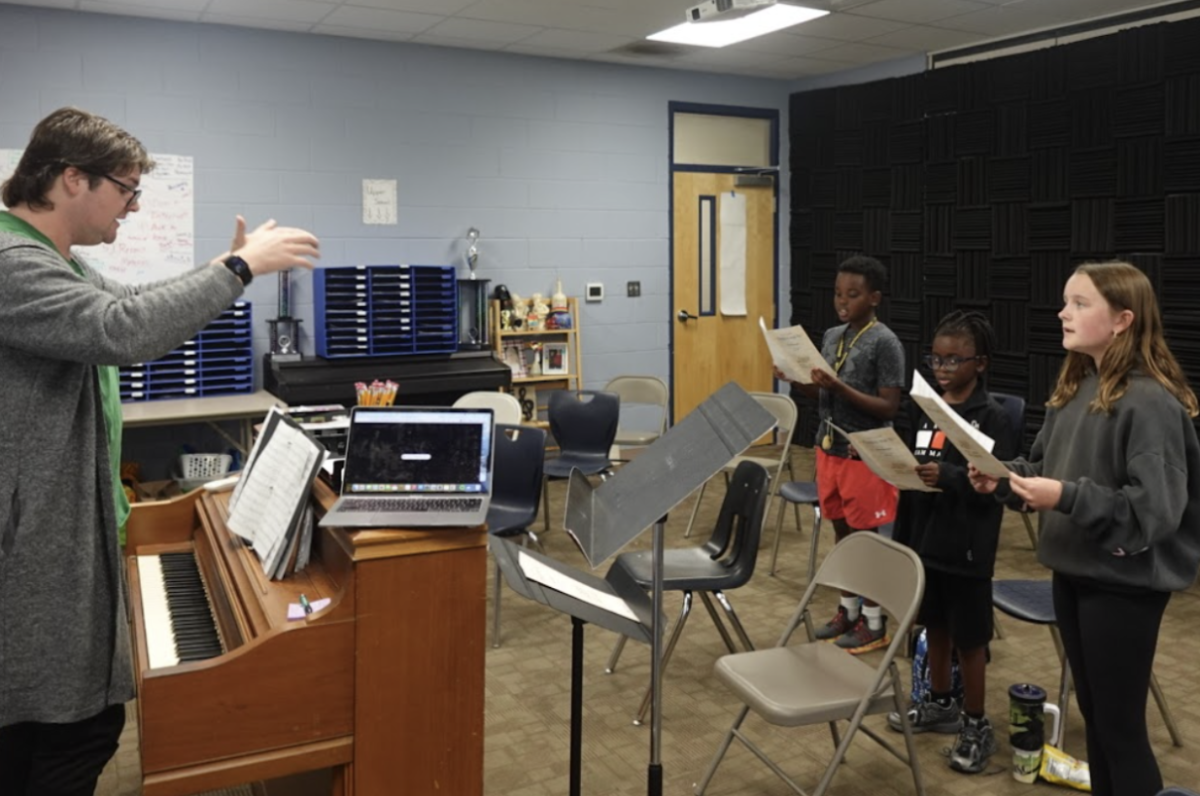 5th and 6th Grade Honors Choir Auditionees Rehearsing